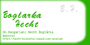 boglarka hecht business card